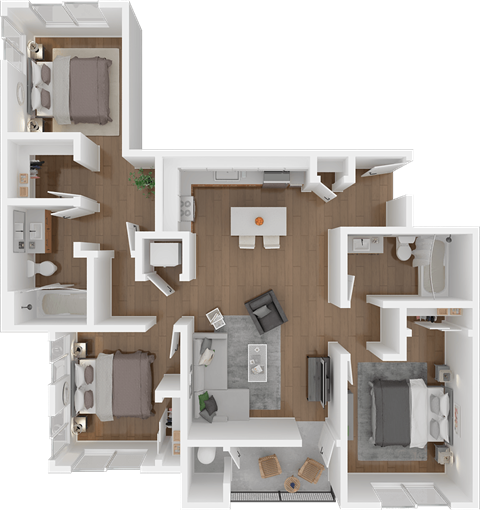 Pacific Phase II Floor Plan at 38° NORTH, Santa Rosa